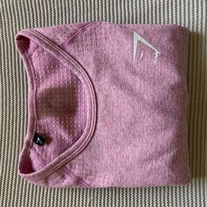 Gymshark Vital Long Sleeve Crop Top in Pink